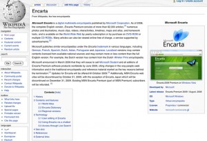 encarta sur wikipedia