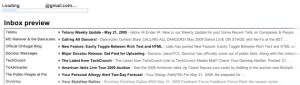 Gmail Inbox Preview