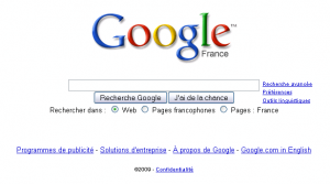 Google - Page d'accueil