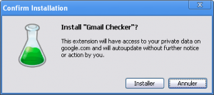 Chrome - Installation Extension Gmail