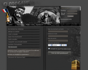 Clodogame - Page d'accueil