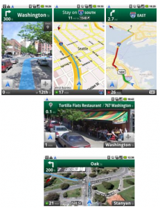 Google Maps navigation - Exemples