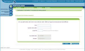 Physhing - Formulaire Impôt pour le remboursement