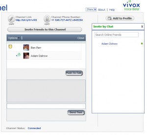 Vivox Voice Facebook App