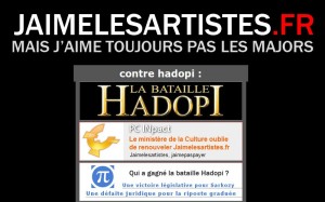 jaimelesartistes.fr est maintenant dans l'opposition !