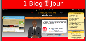 WebActus mis à l'honneur sur 1Blog1jour