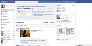 Nouvelle interface de Facebook