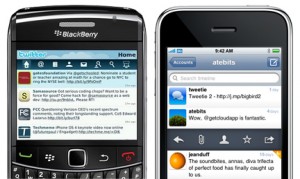 Twitter sur iPhone et BlackBerry