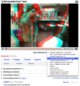 Youtube en 3D