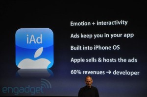 iPhone OS 4 - Régie publicitaire iAD