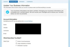 Twitter Business Center - Infos