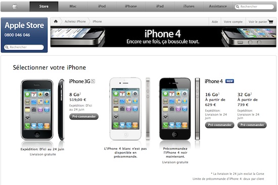 Pre-commande iPhone4