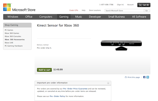 buy kinect