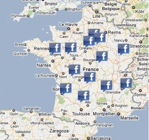 Géocalisation sur Facebook