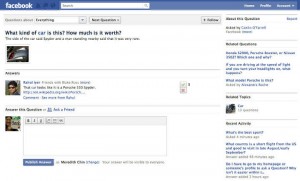Facebook - Questions/Réponses