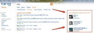 Bing va recommander des utilisateurs Twitter