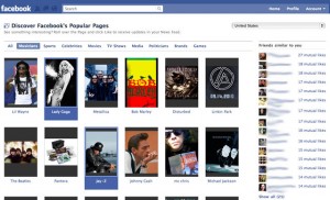 Facebook: Trouvez de nouvelles pages à Liker
