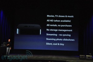 keynote: Apple-tv fonctionnalités