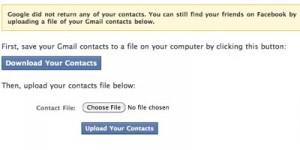 Importer vos contacts Gmail sur Facebook