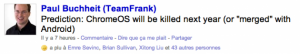 Prédiction sur l'arrêt de Google Chrome OS