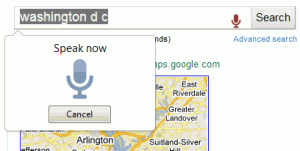 Chrome Voice Search