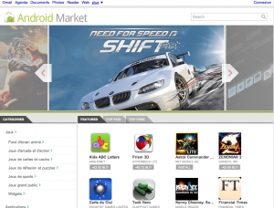 Google Android Market web