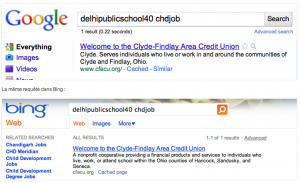 Google vs Bing - Preuve 2