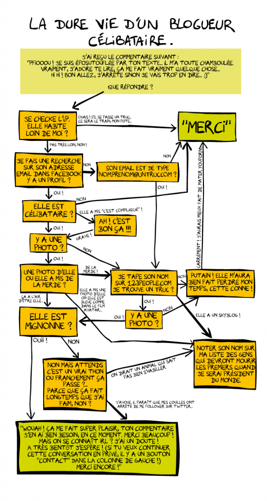 La dure vie d'un blogueur célibataire