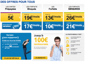 Forfaits de LaPoste Mobile