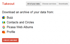 google takeout