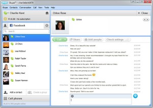 Facebook Chat dans Skype