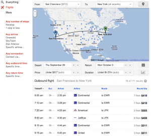 google flights