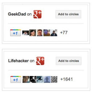 Badge Google Plus