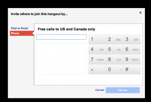 Téléphoner gratuitement avec Google hangout