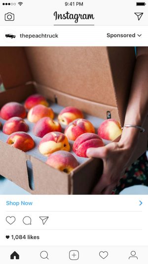 publicité sur instagram