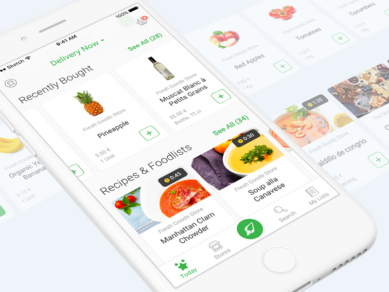 app mobile nourriture