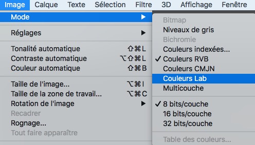 changer la couleur d'un objet photoshop