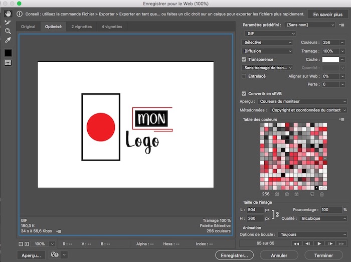 animation d'un logo avec Photoshop