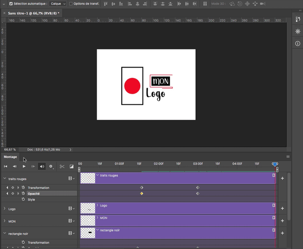 animation d'un logo avec Photoshop