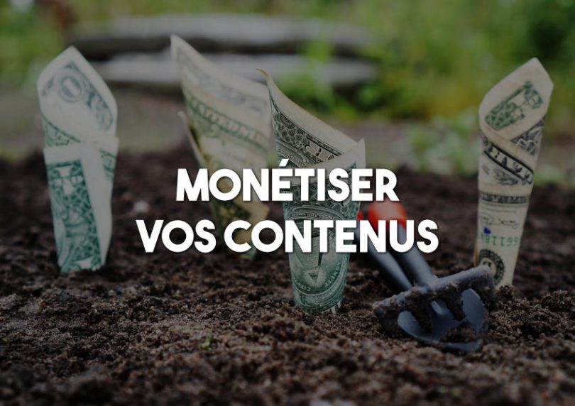 monétiser contenus web