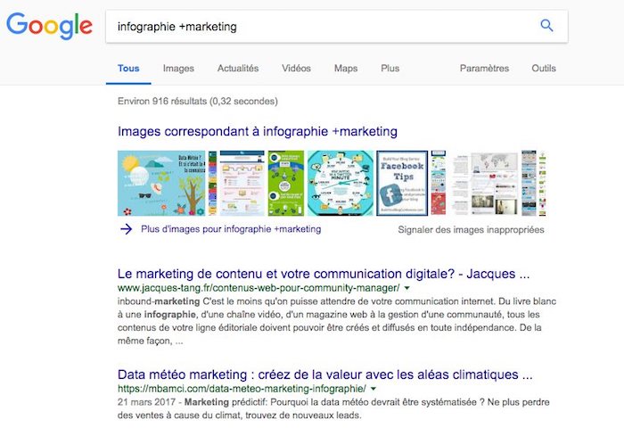 opérateur de recherche google