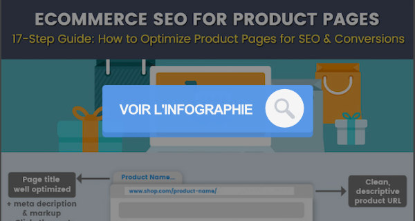 infographie sur le référencement de fiche produit