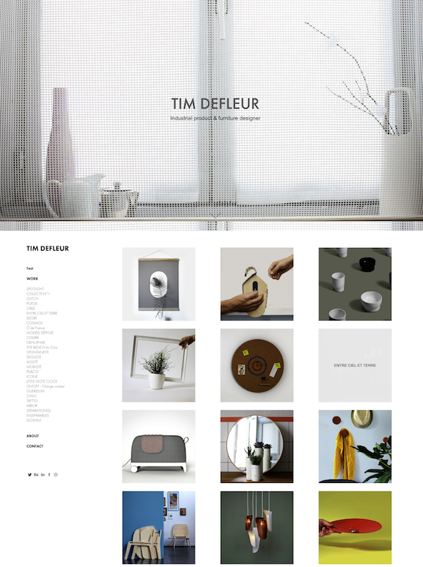 Portfolio avec Adobe Portfolio