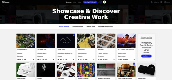 Behance, réseau social créatif