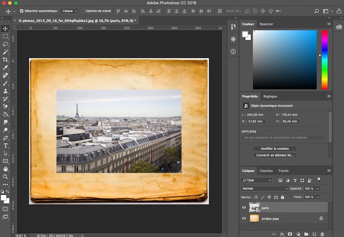 vieillir une photo sur photoshop