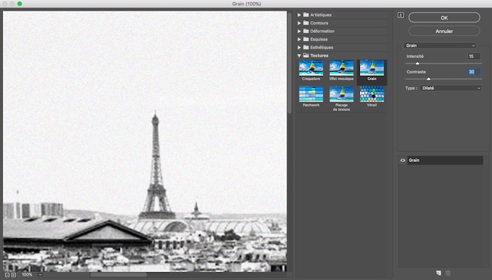 vieillir une photo sur photoshop