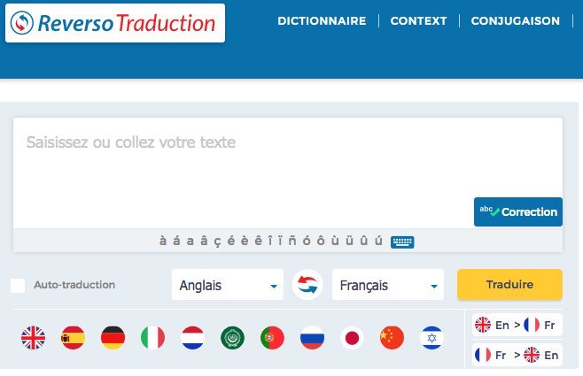 Reverso, traduction gratuite en ligne