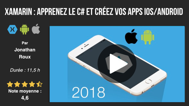 formation développement xamarin