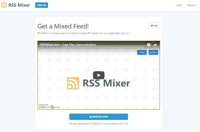 fusionner des flux rss avec rss mixer