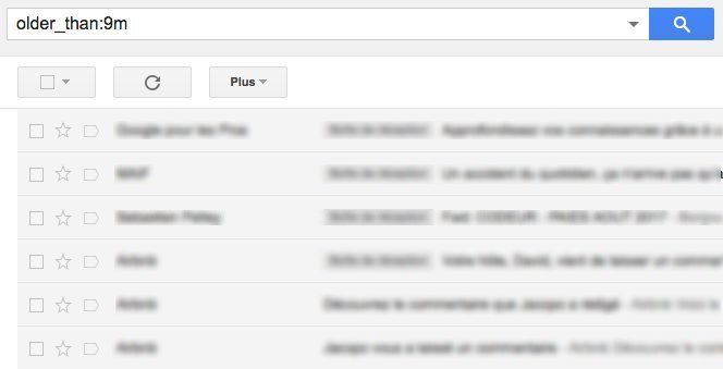 opérateurs de recherche gmail